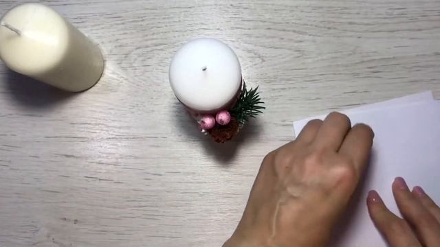 Новогодний декор свечей своими руками / Christmas candle / DIY смотреть онлайн
