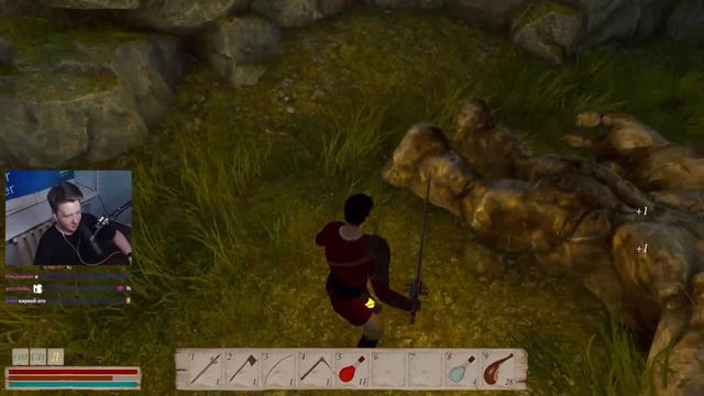 Олдскульная РПГ с элементами крафта и выживания Map Of Materials