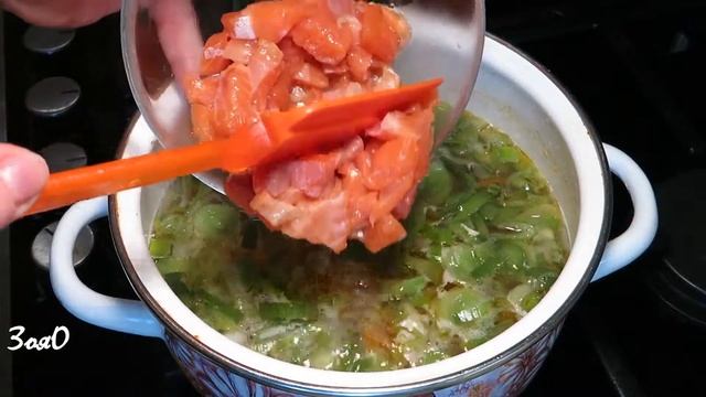 Сливочный суп с форелью смотреть онлайн