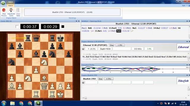 Chess engine War "Bluefish Repertoire" смотреть онлайн