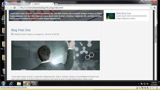 Learn how to build a Blog website using Twitter Bootstrap Part 5 смотреть онлайн