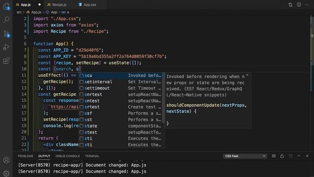 React Food Recipe App हिंदी में / Food Recipe API / React Hooks смотреть онлайн