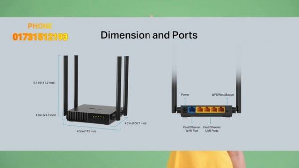 Tplink Archer C54 AC1200 Dual Band WIFI #router