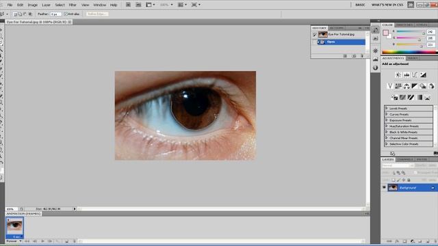 How to change Eye Color in Photoshop CS5 смотреть онлайн