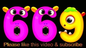 Colorful Beautiful Numbers Countdown 1 to 1000 in 100 Fonts