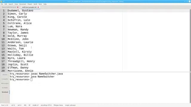 Chapter 18: “try” with resources смотреть онлайн