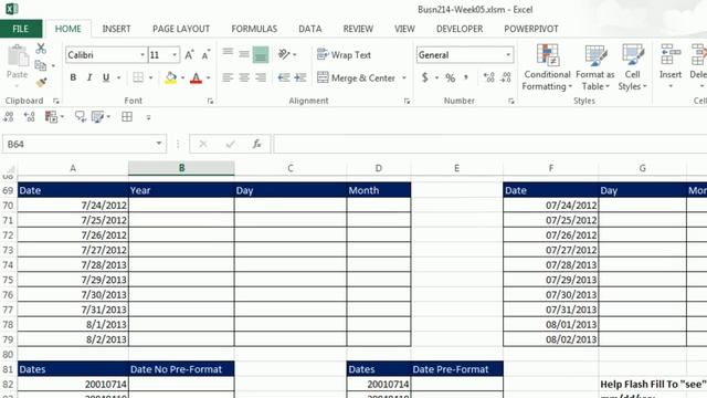 Highline Excel 2013 Class Video 29: Flash Fill: Extract, Combine, Insert, Reverse Data (25 Example) смотреть онлайн