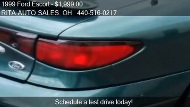 1999 Ford Escort ZX2 Cool 2dr Coupe for sale in Wickliffe, O смотреть онлайн