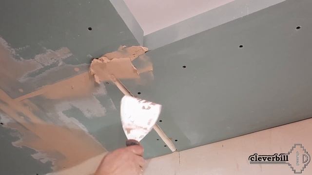 Гипсокартон – заделка (шпаклёвка) и армирование стыков потолка из ГКЛ (Часть 4) смотреть онлайн