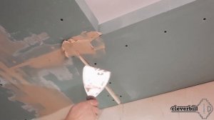 Гипсокартон – заделка (шпаклёвка) и армирование стыков потолка из ГКЛ (Часть 4)
