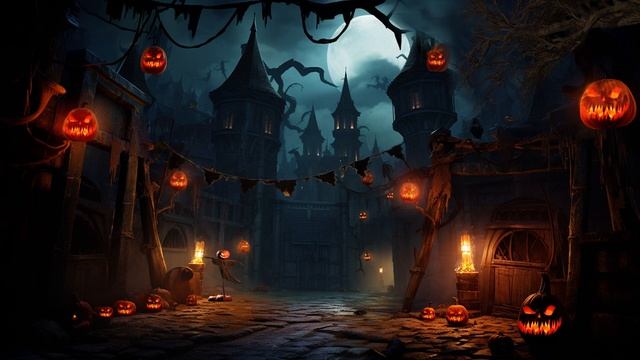 Medieval Haunted City Halloween Ambience, Spooky Sound, Night Sound, & White Noise смотреть онлайн