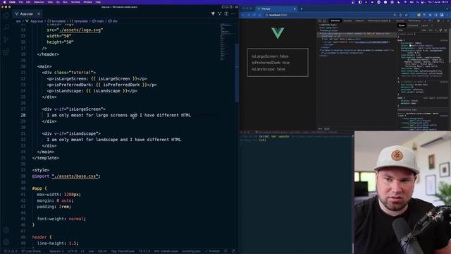 VueUse useMediaQuery Composable by Tim Benniks: Vue.js Forge Mighty Bites смотреть онлайн