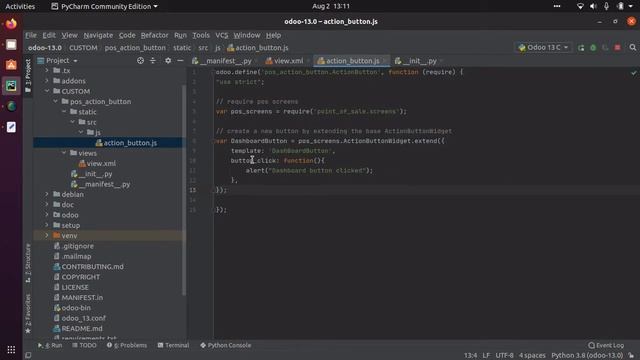 How to add custom action buttons in Odoo 13 POS screen | Odoo JavaScript Tutorials | JS 1 смотреть онлайн