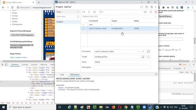 New Selenium IDE - Part 82 - wait for element visible Command смотреть онлайн