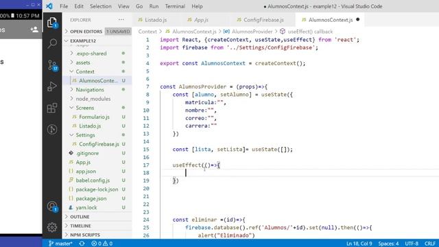 Video 12.- Formik, Yup, StackNavigator y Firebase (Parte #3) смотреть онлайн