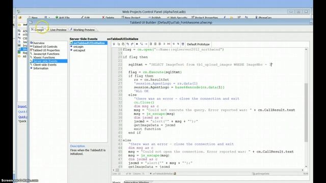 SQL Binary Image in Tabbed UI Header смотреть онлайн