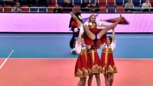 Группа поддержки ПГК ЦСКА Lucky Demons Cheerleaders Русский народный танец Черлидеры