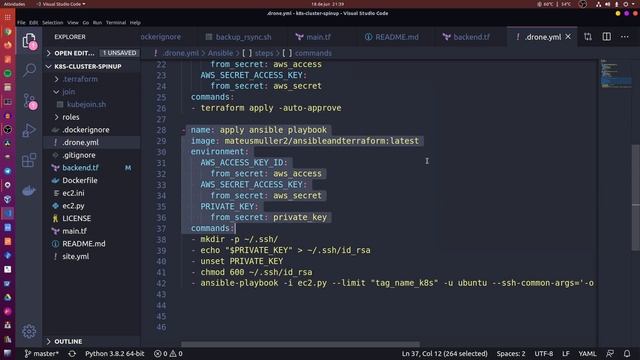 DRONE CI: COLOCANDO TUDO NA PIPELINE | PROJETO DEVOPS #8 смотреть онлайн