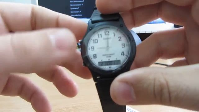 Casio AW-49H-7B видео-обзор и настройка смотреть онлайн