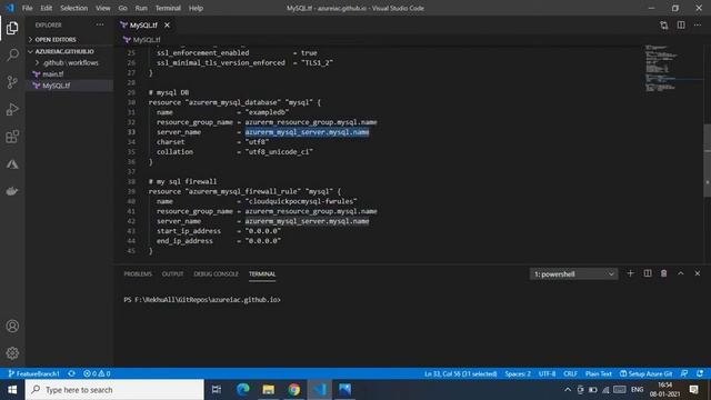 Terraform to create Azure MySQL | GitHub Actions смотреть онлайн