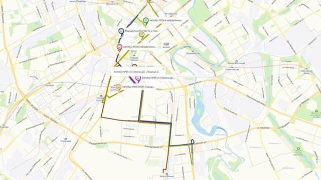 Движение общественного транспорта на ул. Жуковского открыто смотреть онлайн