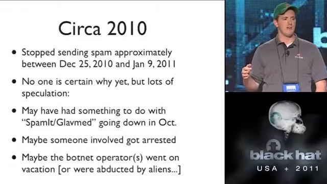BlackHat 2011 - The Rustock Botnet Takedown, Operation B107 смотреть онлайн