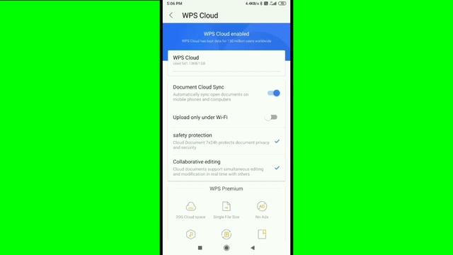 WPS Office || How To Manage WPS Could Settings | Document Cloud Sync | Upload Only Under Wi-Fi
