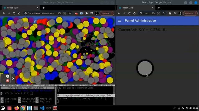 Canvas Agar.io War Joystick Redis Socket - in React смотреть онлайн