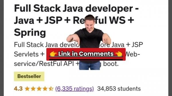 Full Stack Java developer - Java + JSP + Restful WS + Spring