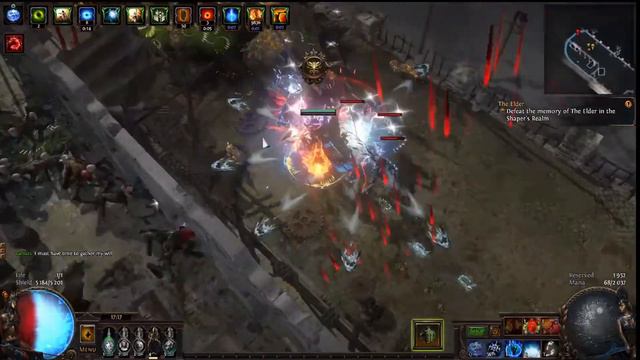Path of Exile 3.17:Tempest Shield + Lightning Bolt form Choir of the Storm смотреть онлайн