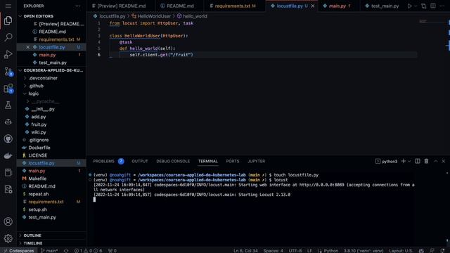 Load testing locust смотреть онлайн