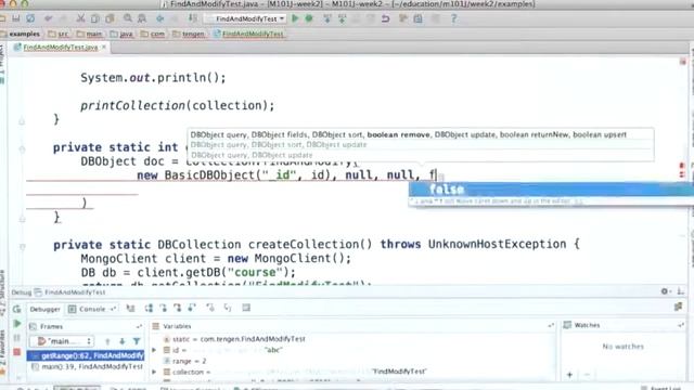 m101j 17 find and modify смотреть онлайн