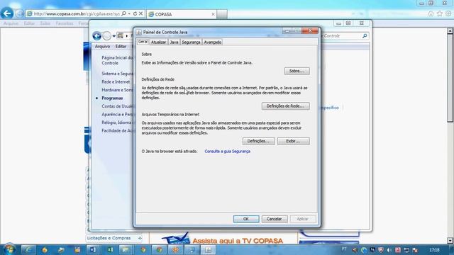 Alterar nível de segurança Java 1.6 até Java 1.7 смотреть онлайн