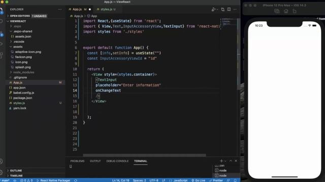 React Native Tutorial - InputAccessoryView - React Native смотреть онлайн