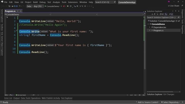 Intro to Console Apps in C# in .NET 6 смотреть онлайн