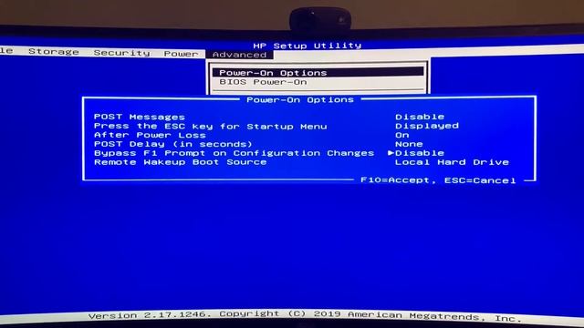 HP t730 Headless BIOS Settings смотреть онлайн