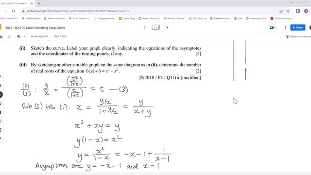 2023 1MA2 02 Curve Sketching Assgt Solns Video смотреть онлайн