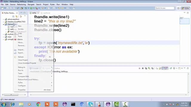 File Handling with python program Part-1 смотреть онлайн