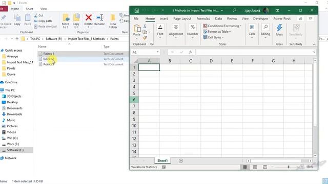 Import Text Files into Excel - Excel Malayalam Tutorial смотреть онлайн