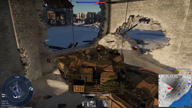 Kangaroo on Snow I Nuke with M1A1 AIM I War Thunder I смотреть онлайн