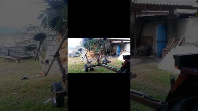 Грабли ворошилки Этап изготовления DIY tedders rake смотреть онлайн