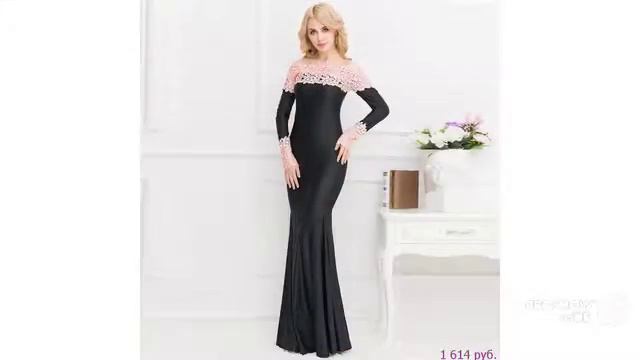 Одежда с AliExpress - Стильное платье с длинными рукавами смотреть онлайн