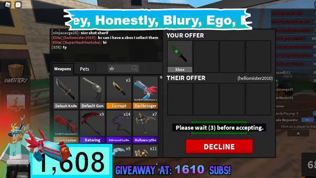 🔴MM2 Giveaways + Trading Live! | Godly Giveaways + Minigames смотреть онлайн