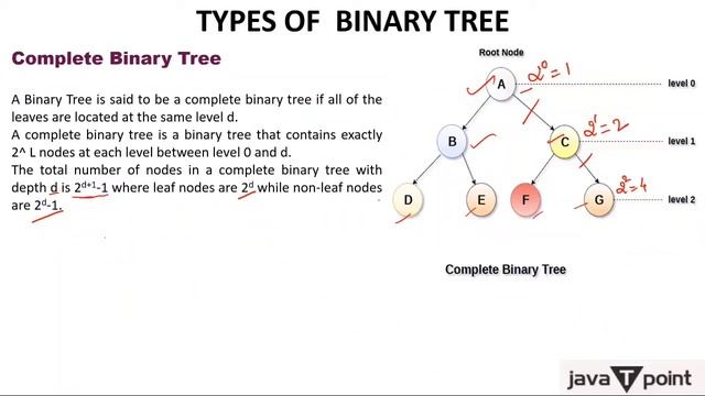 Complete Binary Tree in Hindi / Questions on Height and Depth of Tree l Data Structure l Javatpoint смотреть онлайн