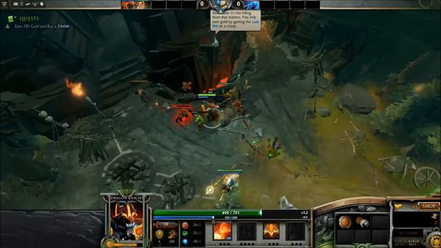 Dota 2 Training - Mission 1 - Dragon Knight смотреть онлайн