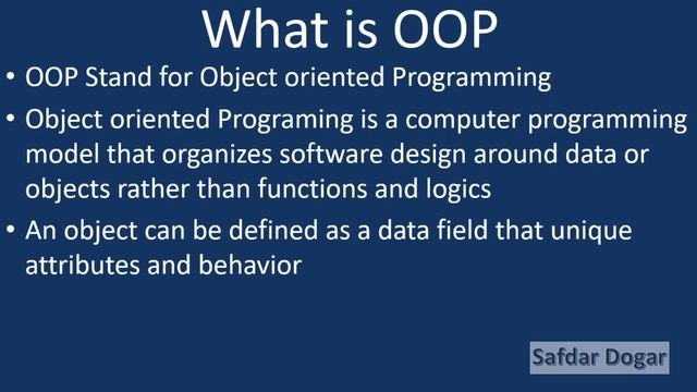 Introduction to Object Oriented Programming using Python (Urdu/Hindi )| OOP Python Full Tutorial смотреть онлайн
