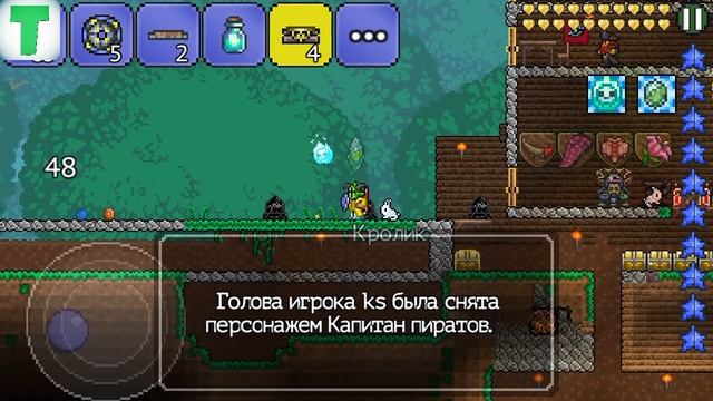 Как сделать ТЕЛЕПОРТ в Террарии на Андроид? смотреть онлайн
