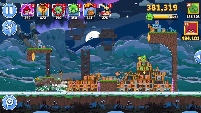 Angry Birds Friends Level 1 Tournament 1365 three stars NO POWER-UP walkthrough 2024-03-07 смотреть онлайн