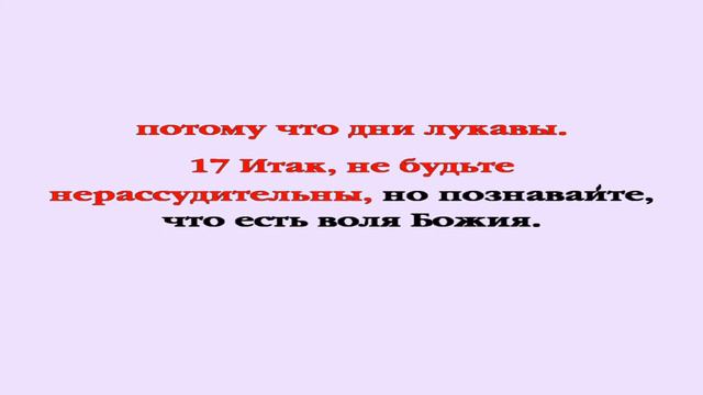 Видеобиблия. Послание Ефесянам. Глава 5 смотреть онлайн